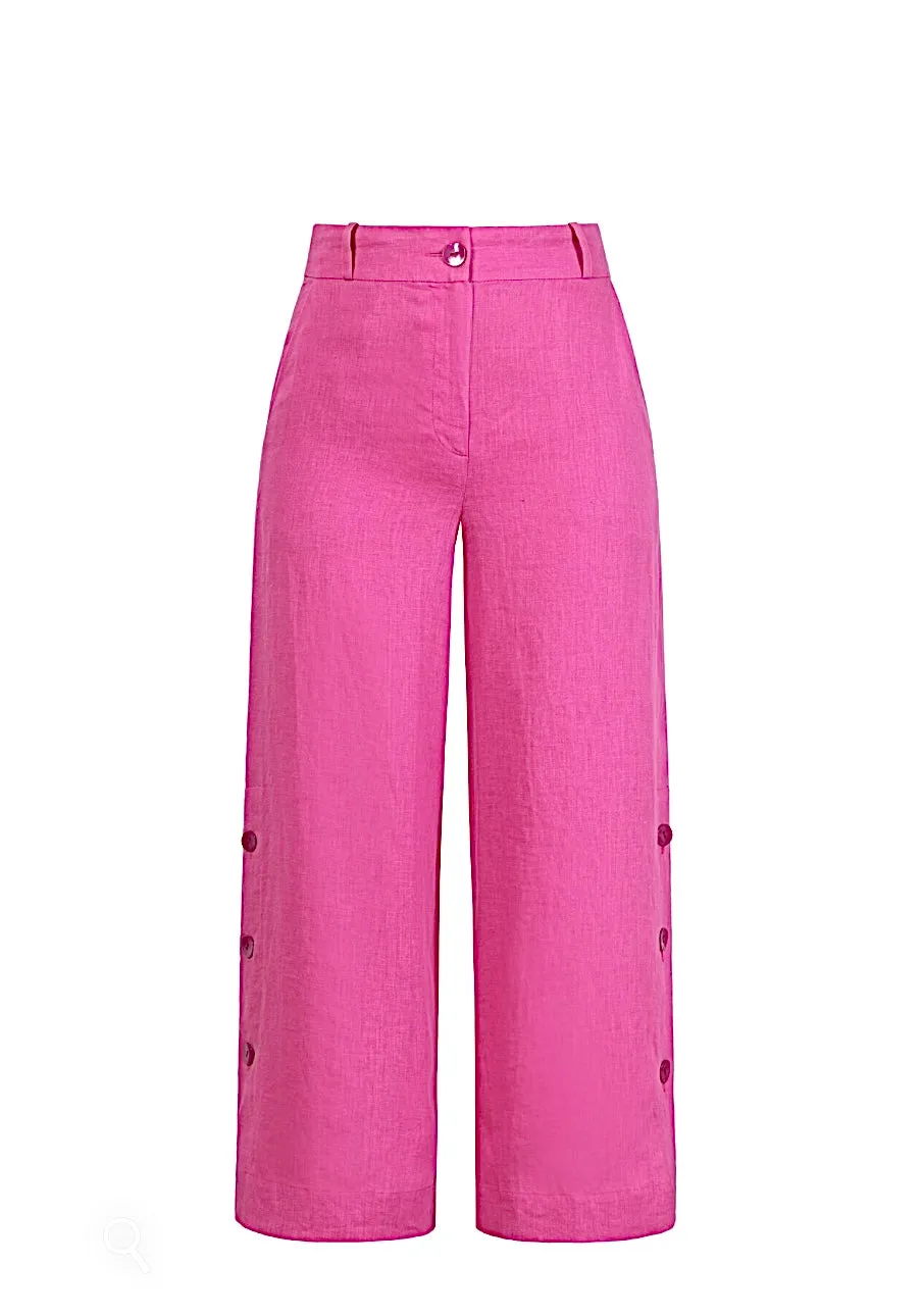 241473 Pink Linen Pant