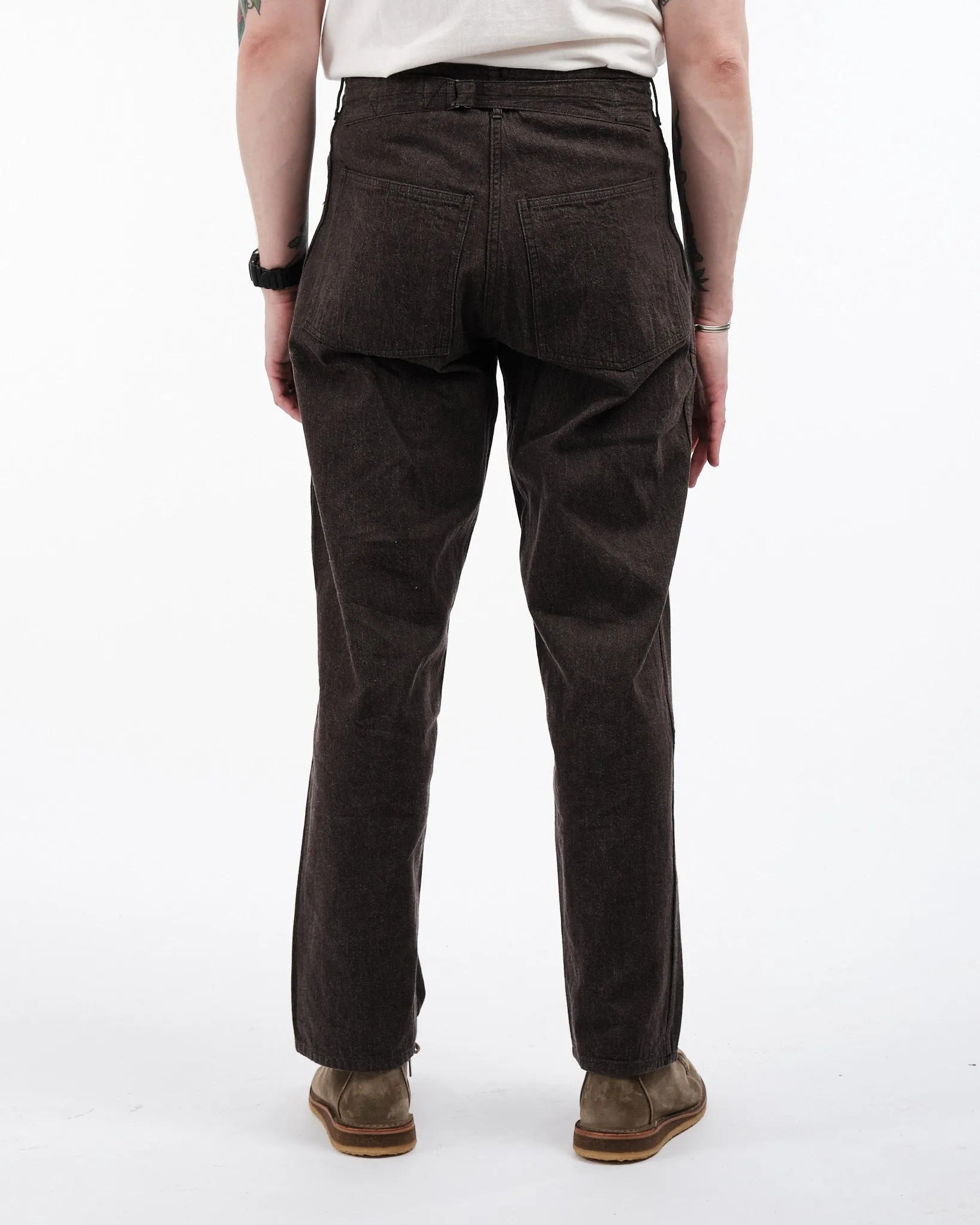 35 Backleback Baker Pants Brown One Wash