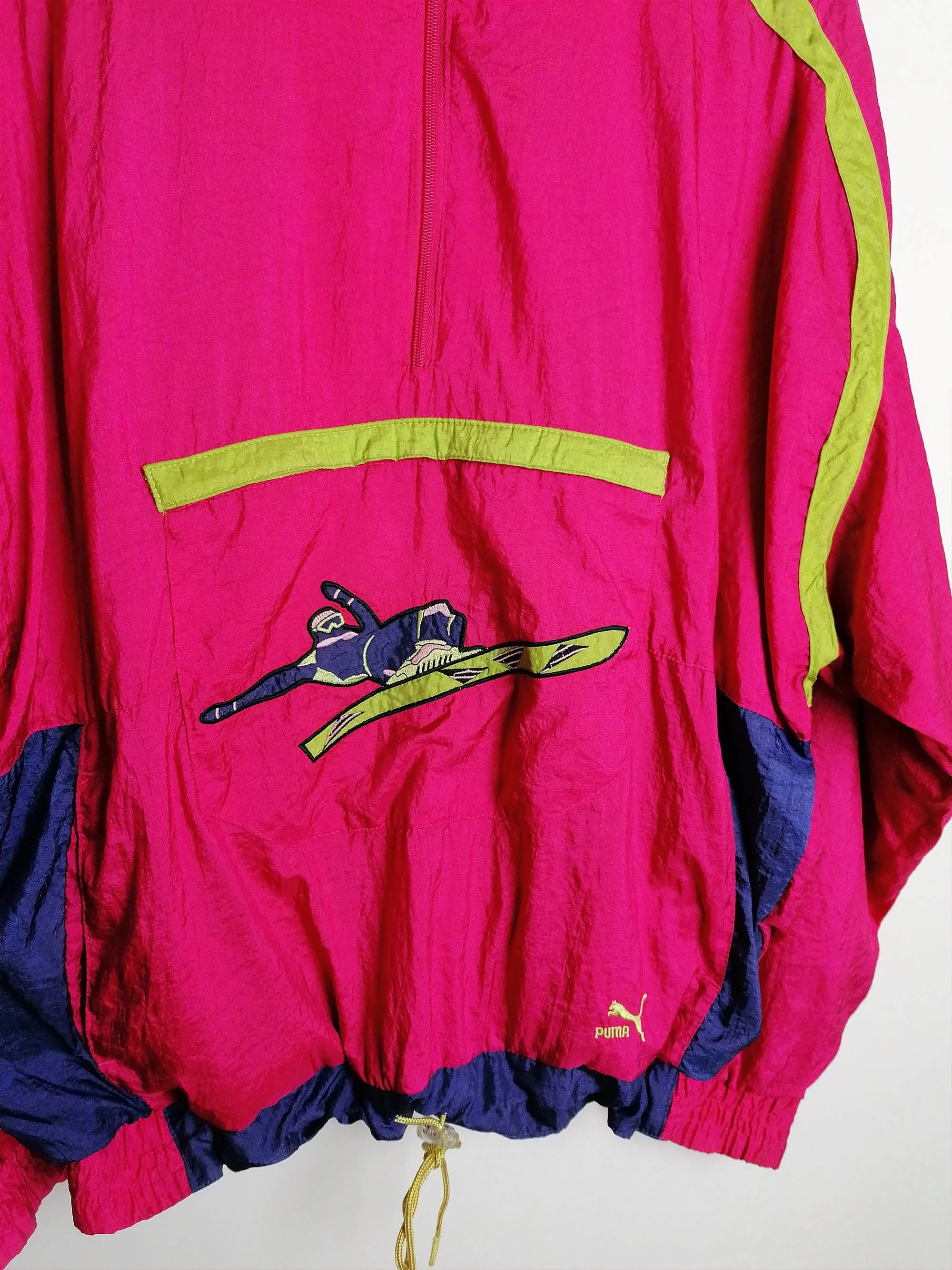 80's PUMA Unisex Tracksuit Pink - size L