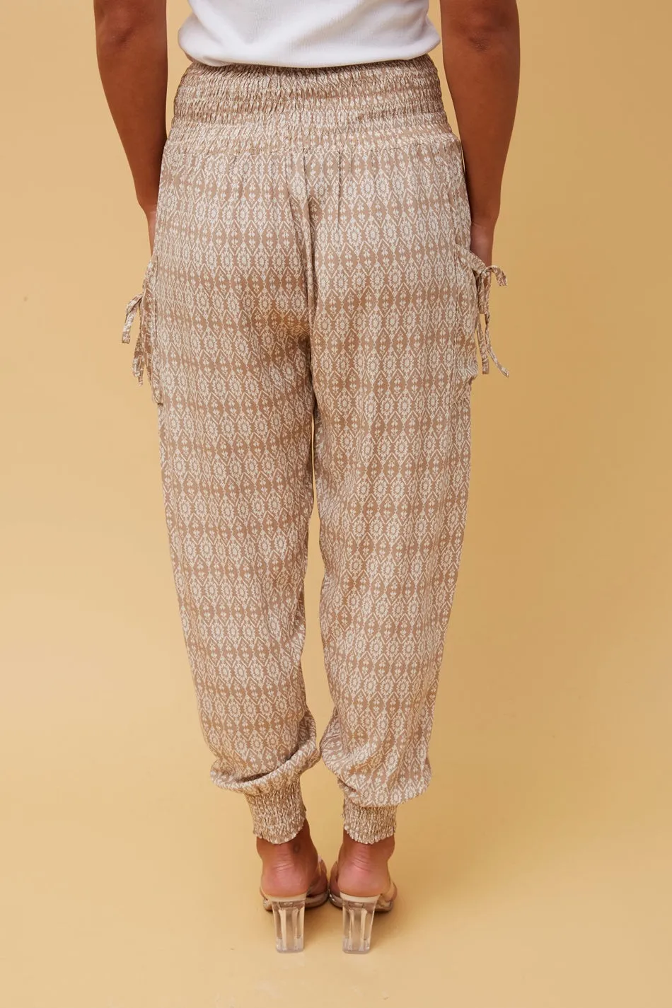 ABSTRACT PRINT BOHO HAREM PANTS