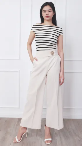 Amber Wide Waistband Loose Cut Pants