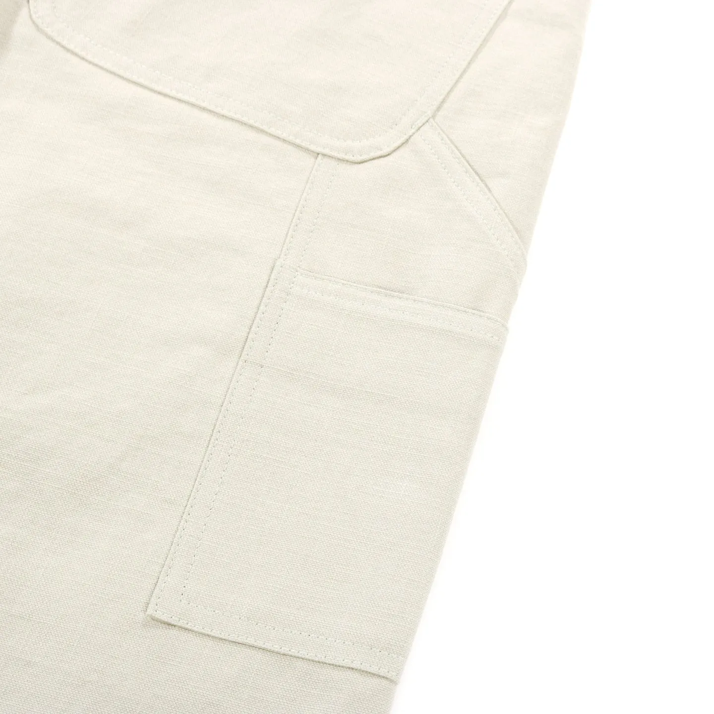 AURALEE WASHED HEAVY CANVAS PANTS IVORY