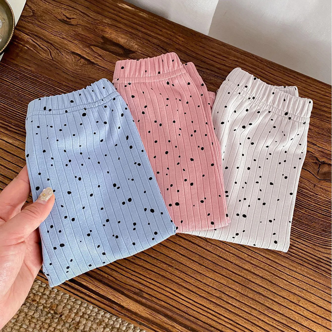 Baby Kid Girls Polka dots Print Pants Wholesale 24030184