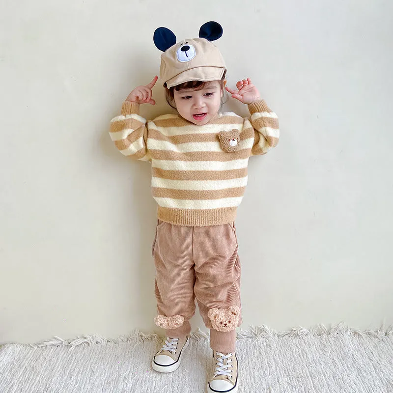 Baby Kid Girls Solid Color Cartoon Pants Wholesale 231019216