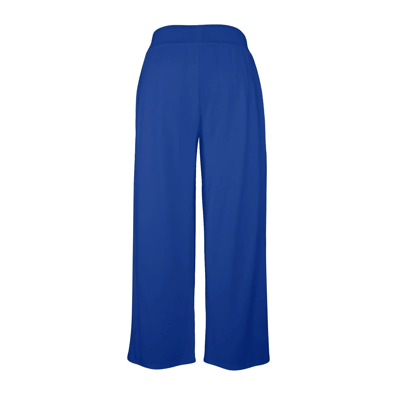 barbados blue Women's Wide Leg Lounge Pants (Model L77)