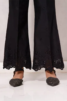 Black Cotton Bottom with heavy Schiffli embroidery DTE-2124