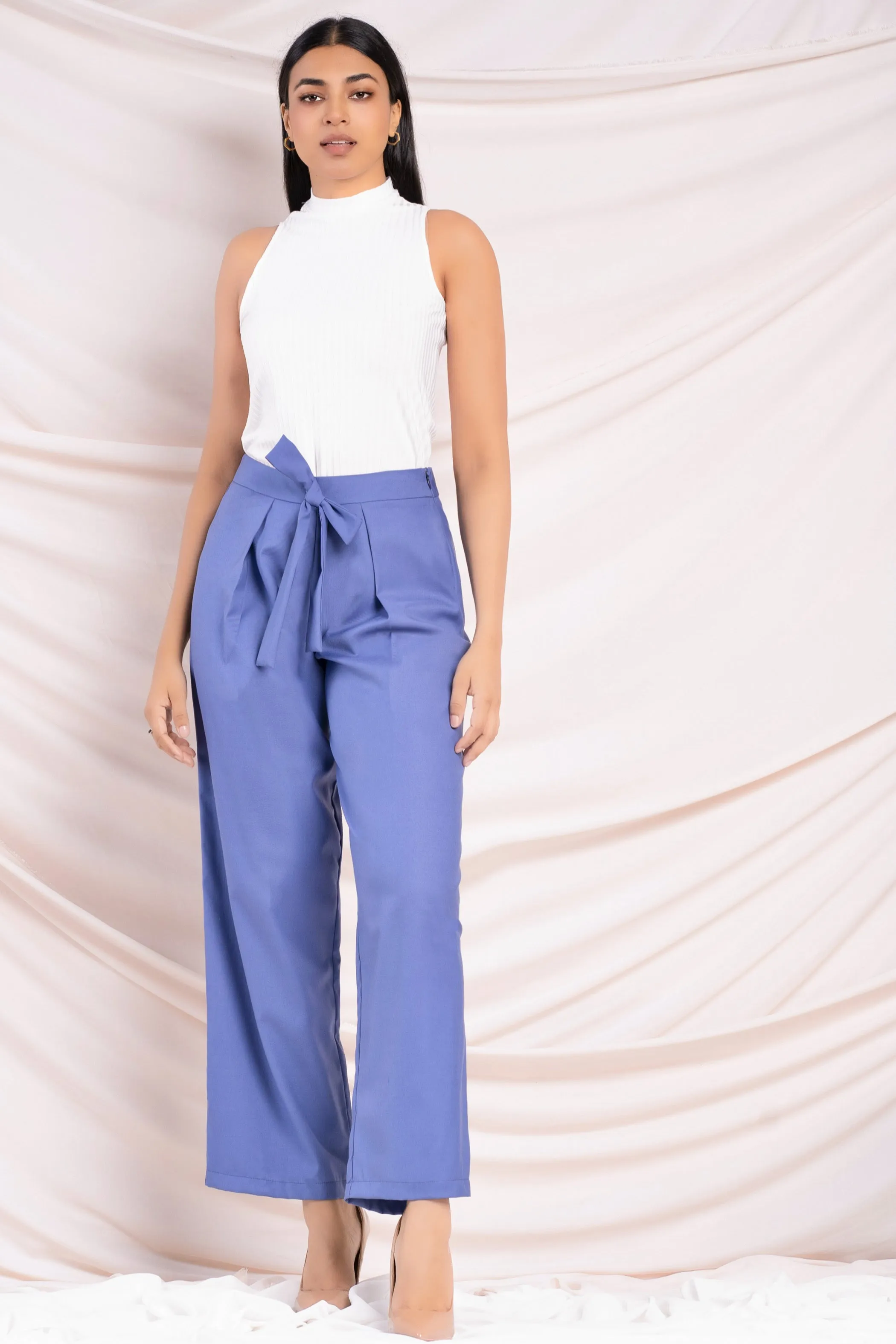 Blue Wide Leg Pant