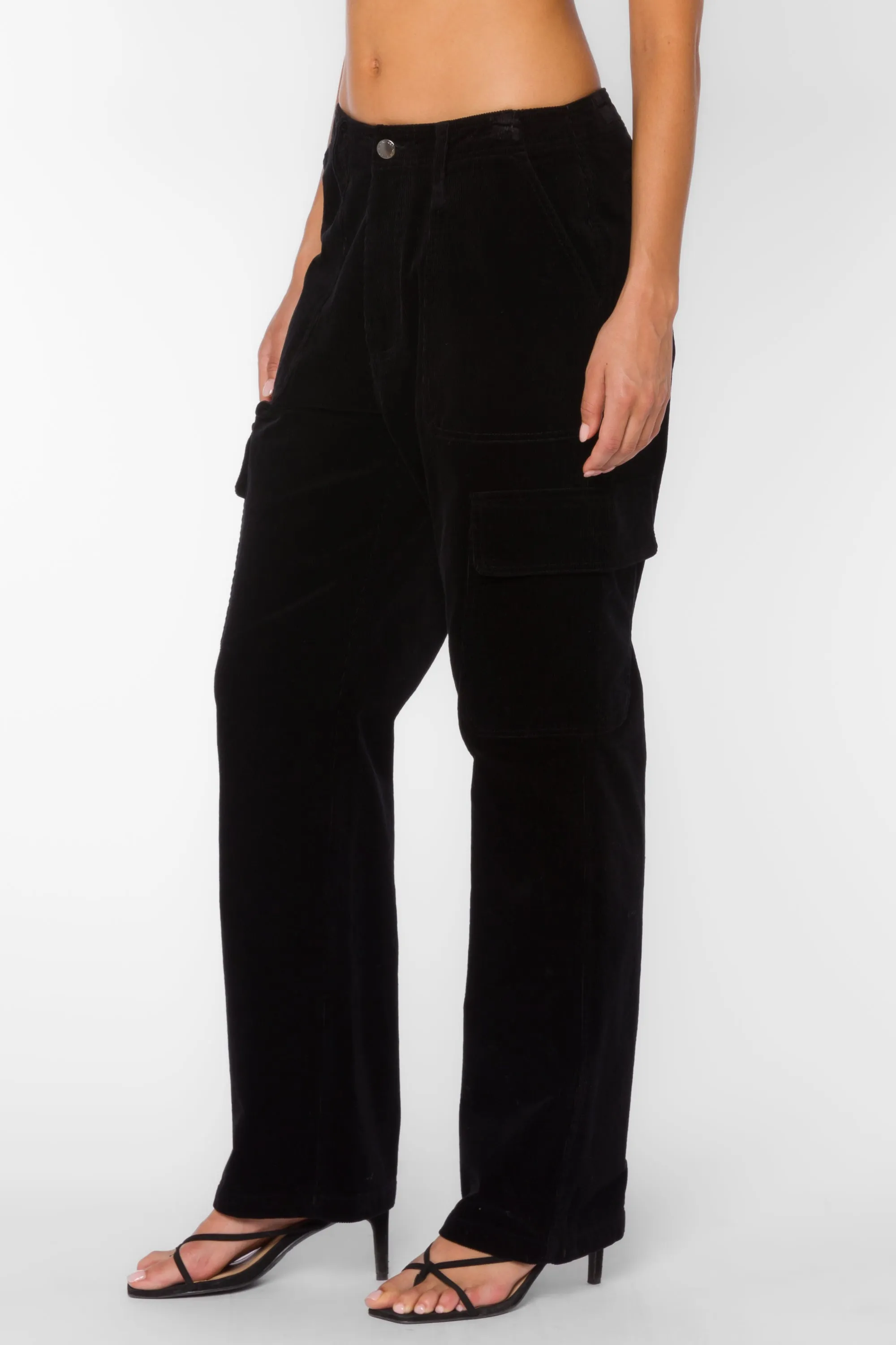 Bradley Black Corduroy Pants