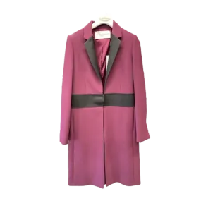 Brand New Amanda Wakeley Crombie Coat Amethyst 12