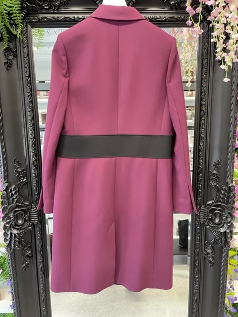 Brand New Amanda Wakeley Crombie Coat Amethyst 12