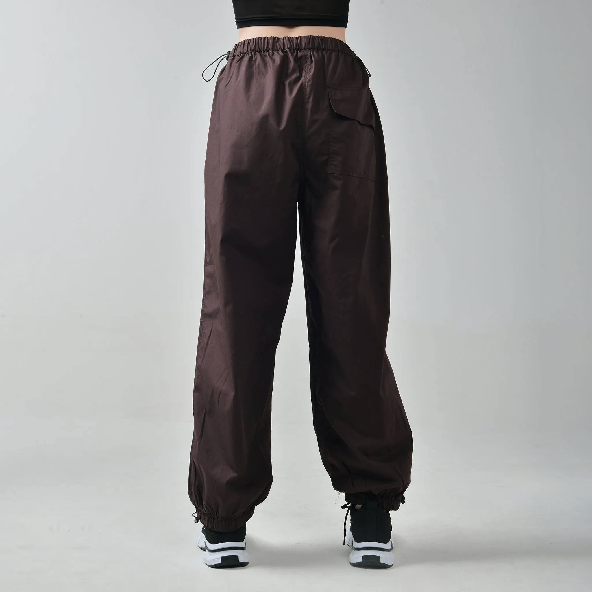 Brown Parachute Pants