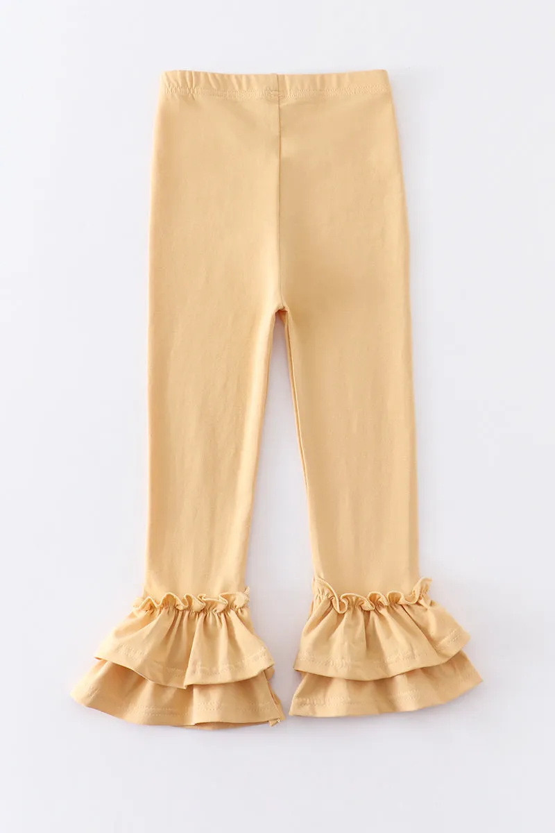 Butter ruffle double layered pants