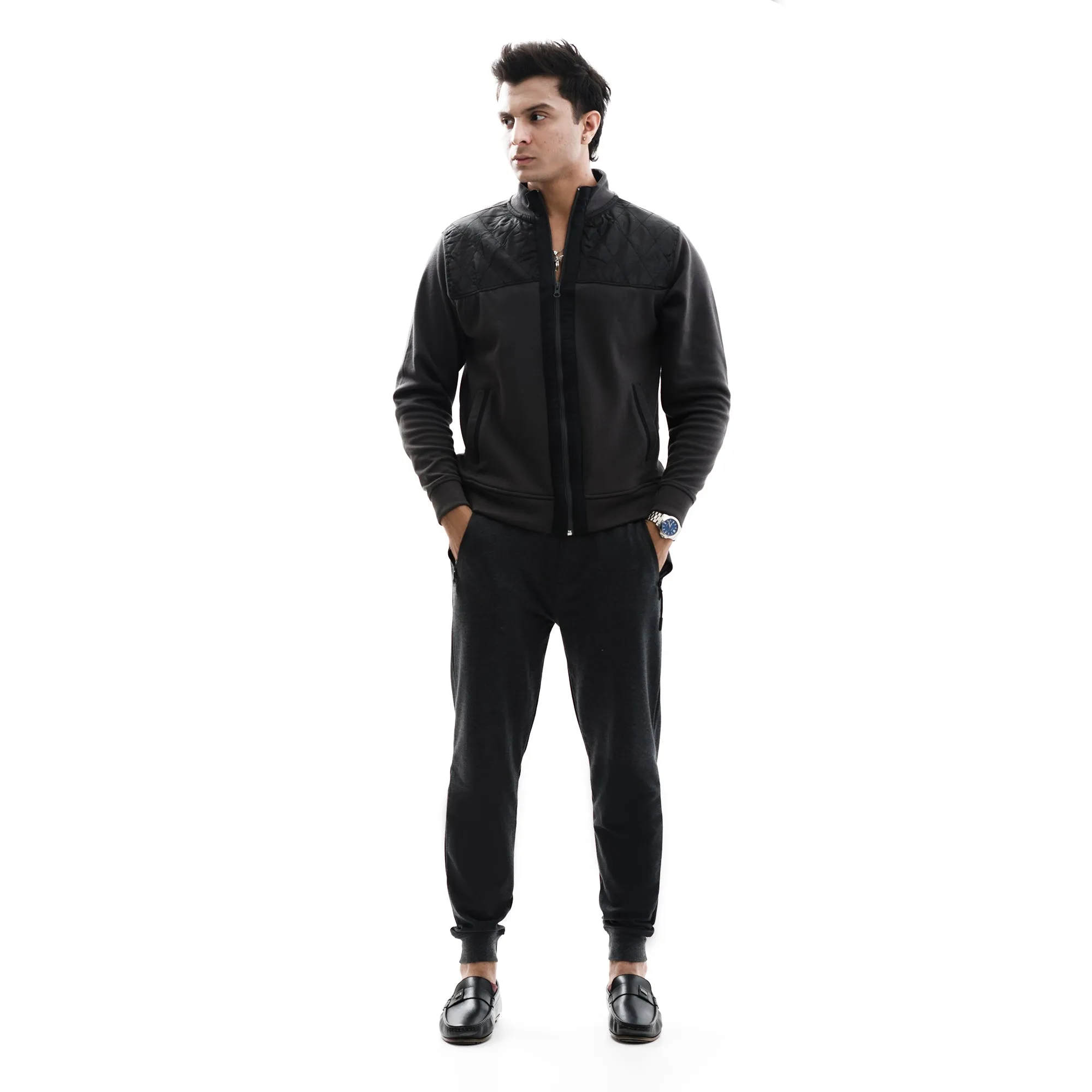 Charcoal Slim-Fit Jogger Pants