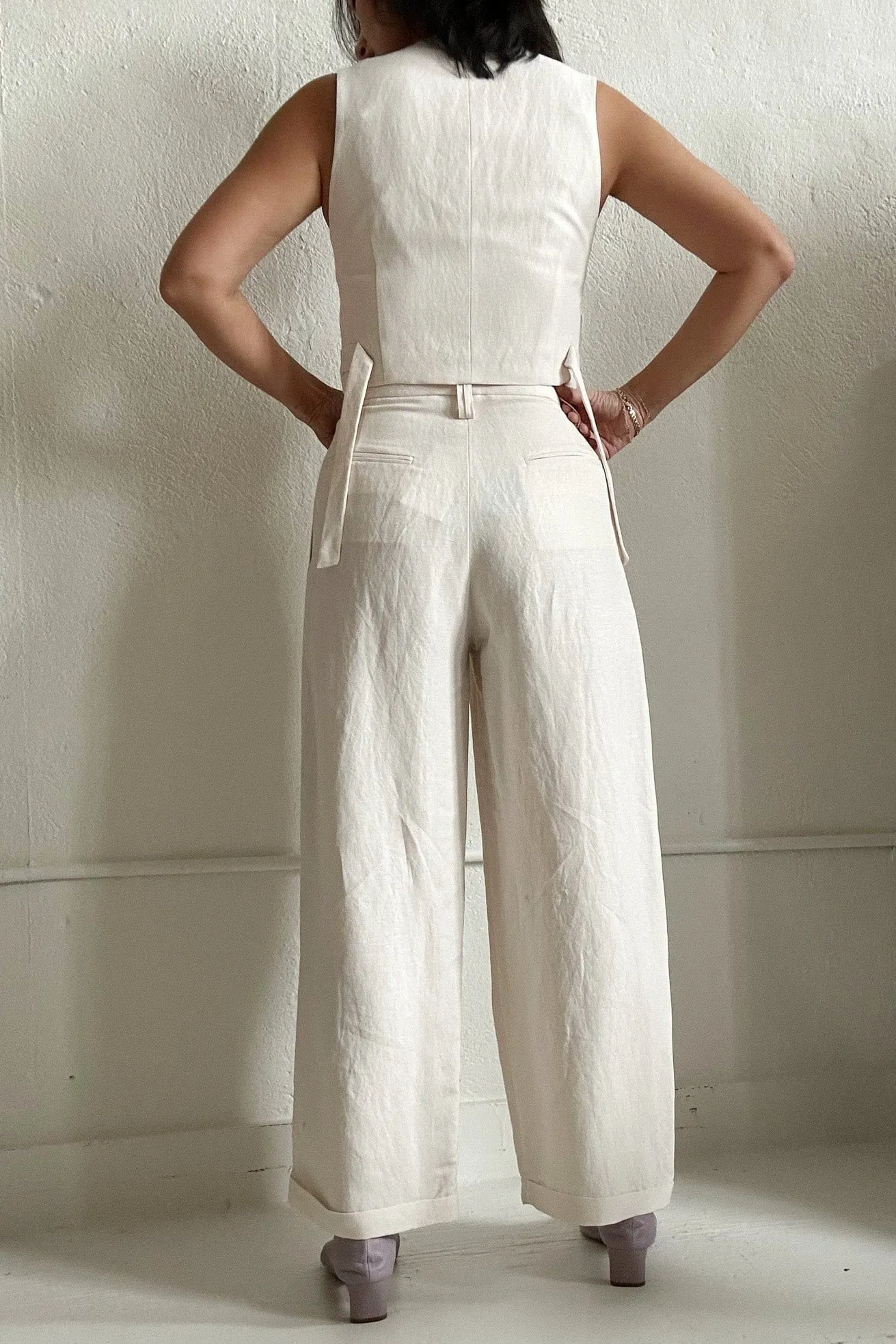 Charlie Pant in Linen Blend