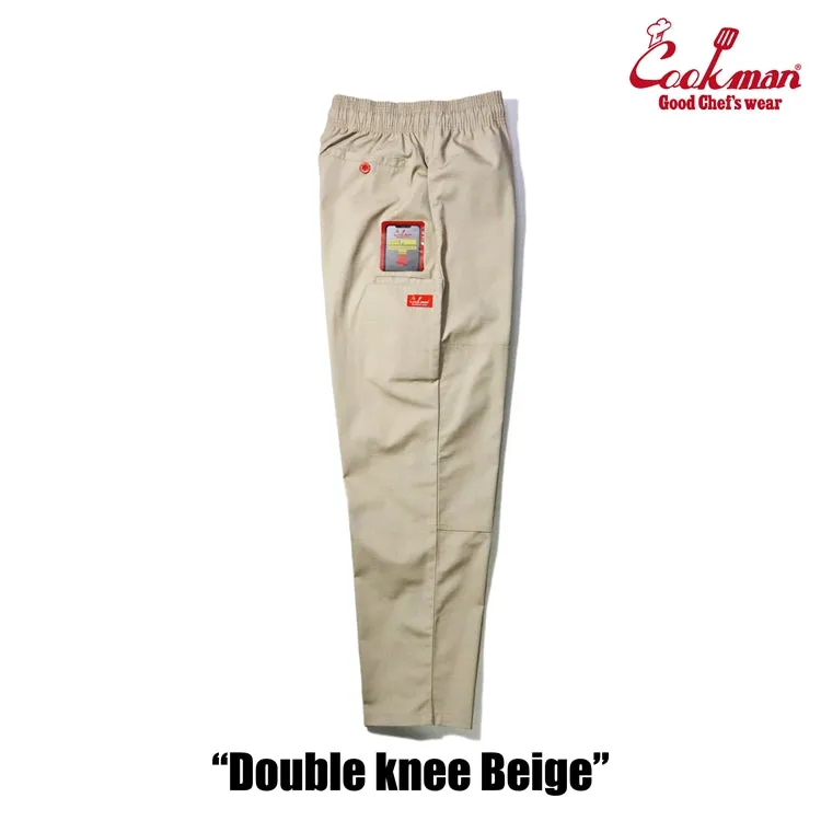 Cookman Chef Pants - Double Knee Ripstop : Beige