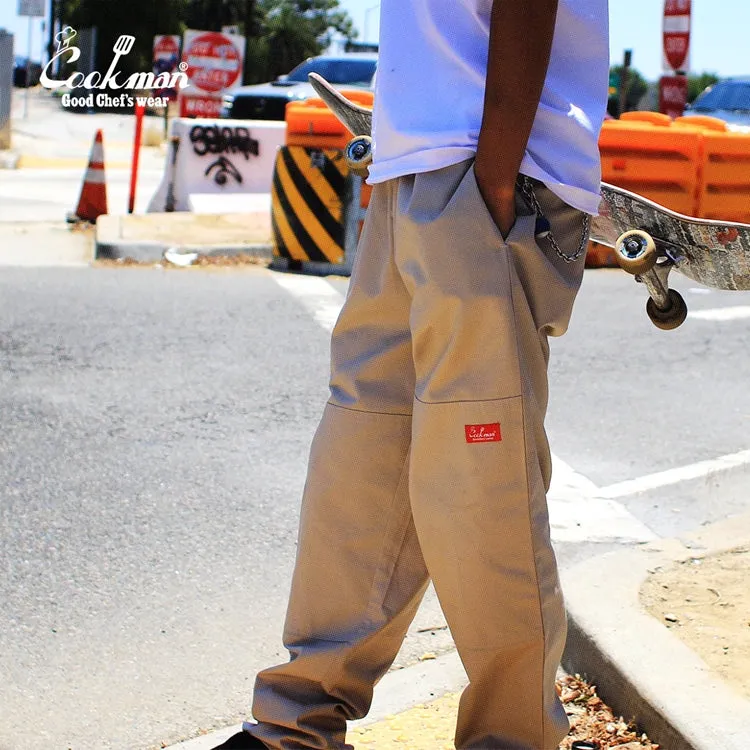 Cookman Chef Pants - Double Knee Ripstop : Beige