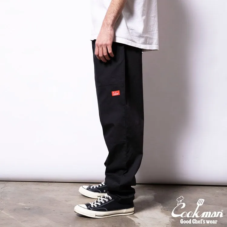 Cookman Chef Pants - Double Knee Ripstop : Black