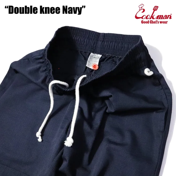 Cookman Chef Pants - Double Knee Ripstop : Navy