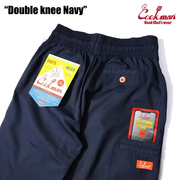 Cookman Chef Pants - Double Knee Ripstop : Navy