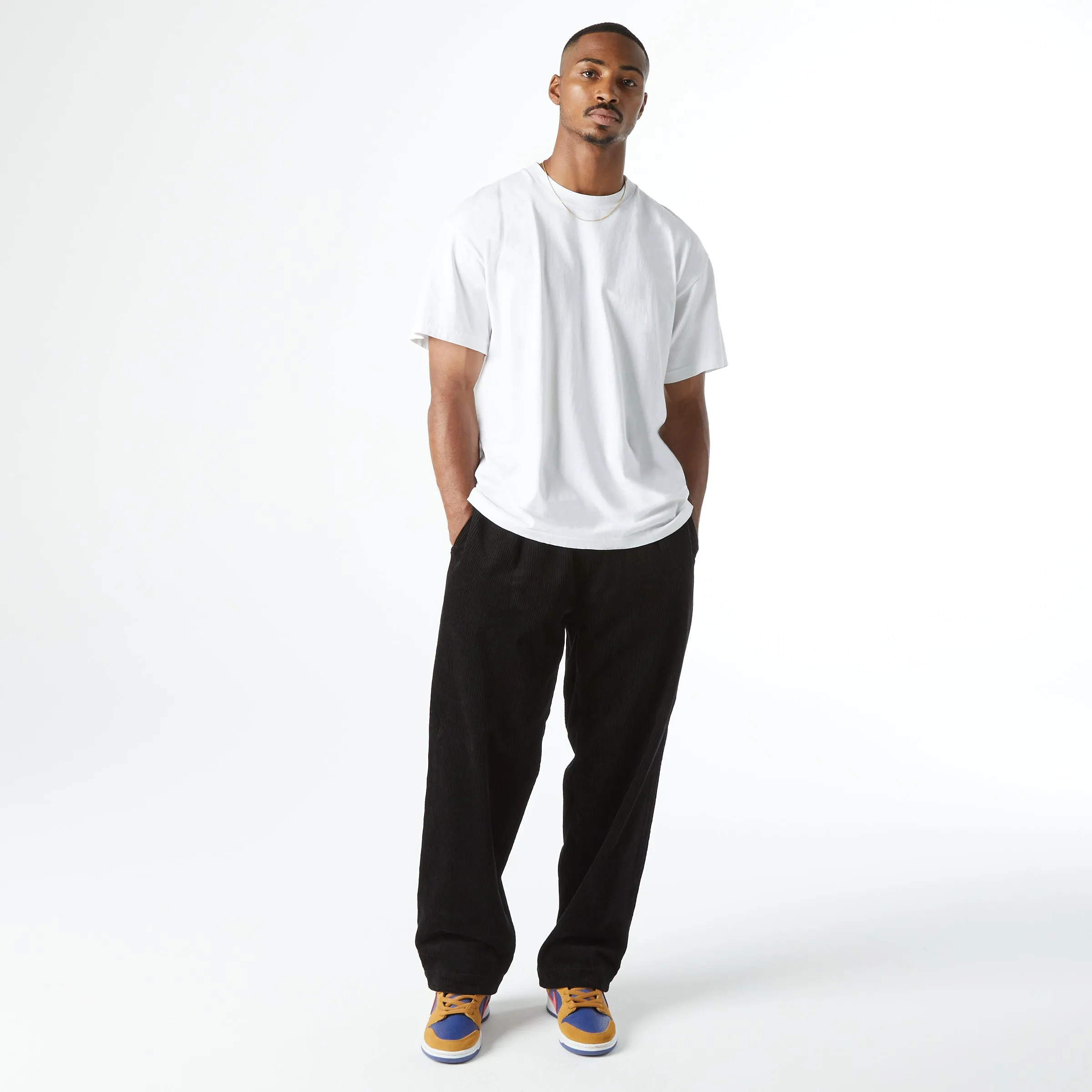 CORDUROY LEISURE PANT (Black)