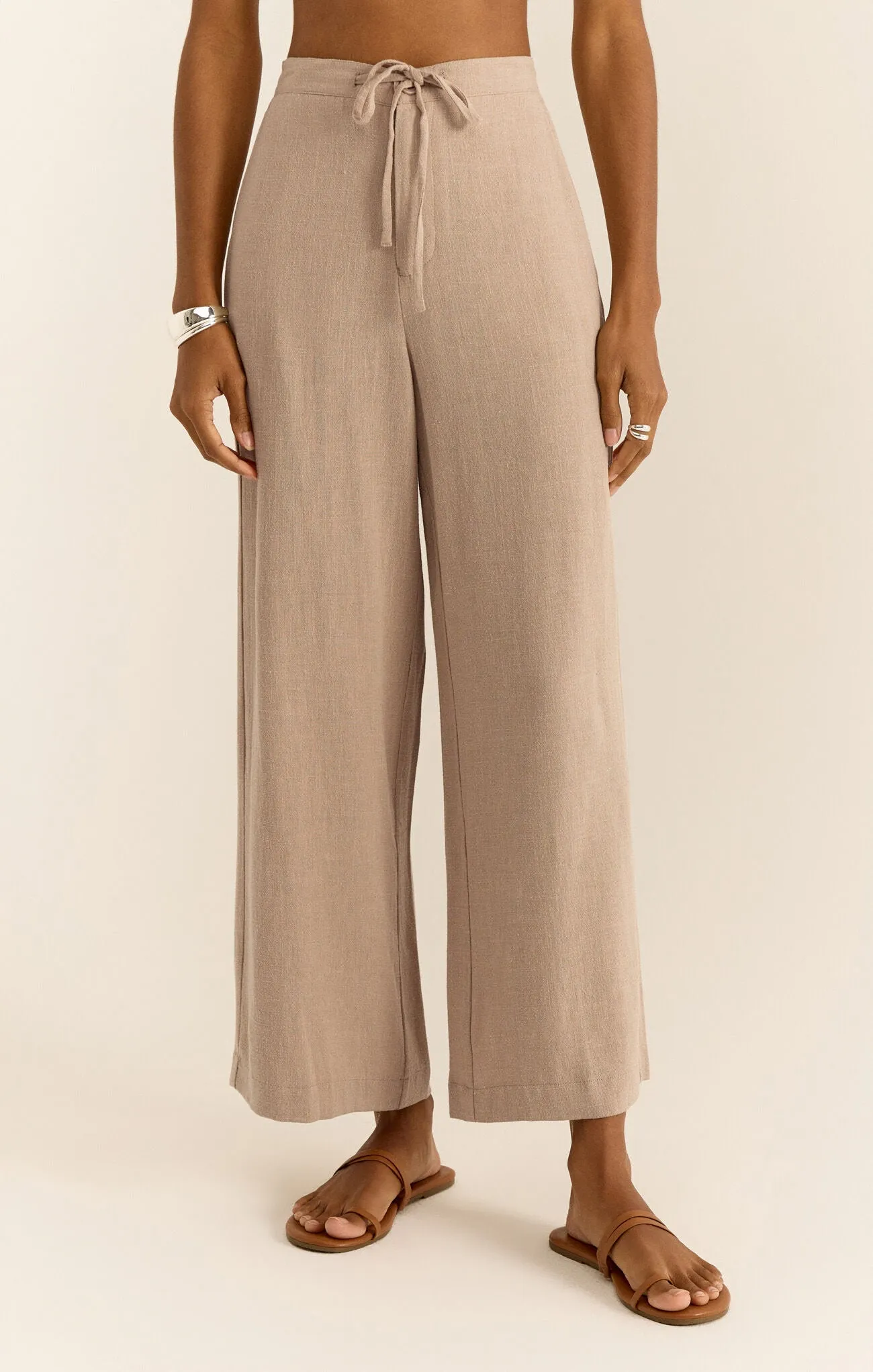 Cortez Cropped Linen Pant