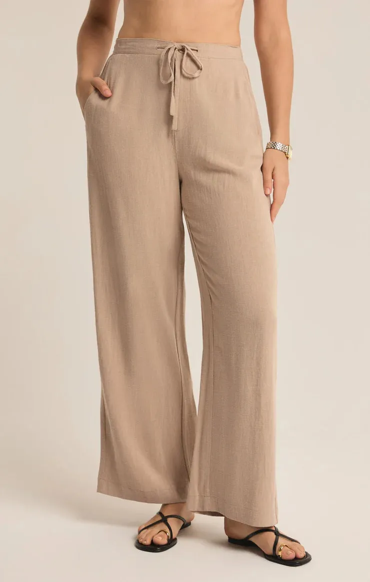 Cortez Cropped Linen Pant