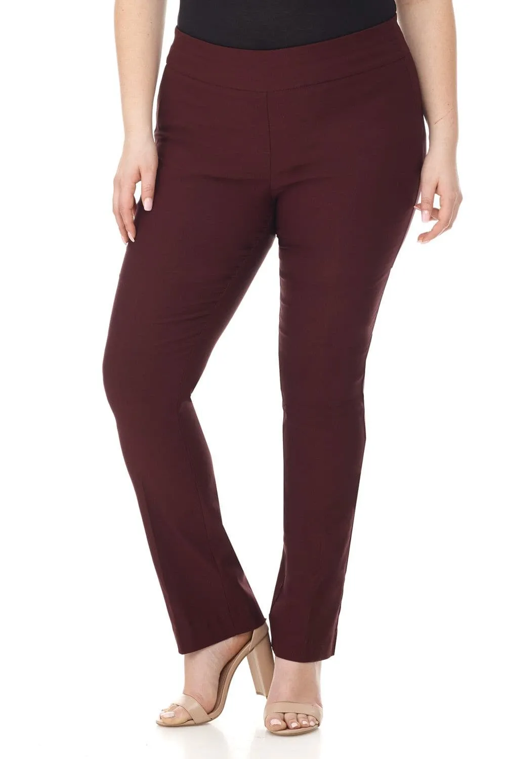 Curvy Tummy Control Straight Leg Pants