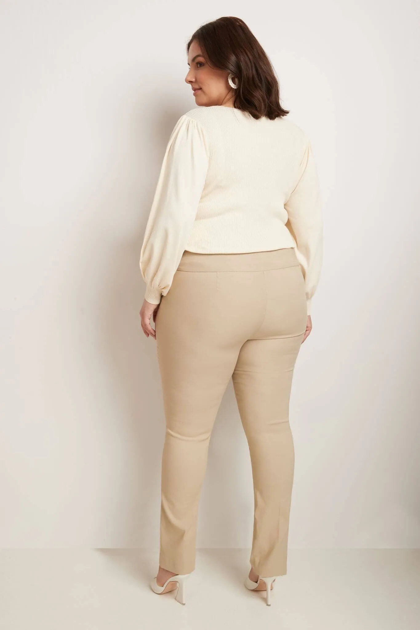 Curvy Tummy Control Straight Leg Pants