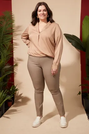 Curvy Tummy Control Straight Leg Pants