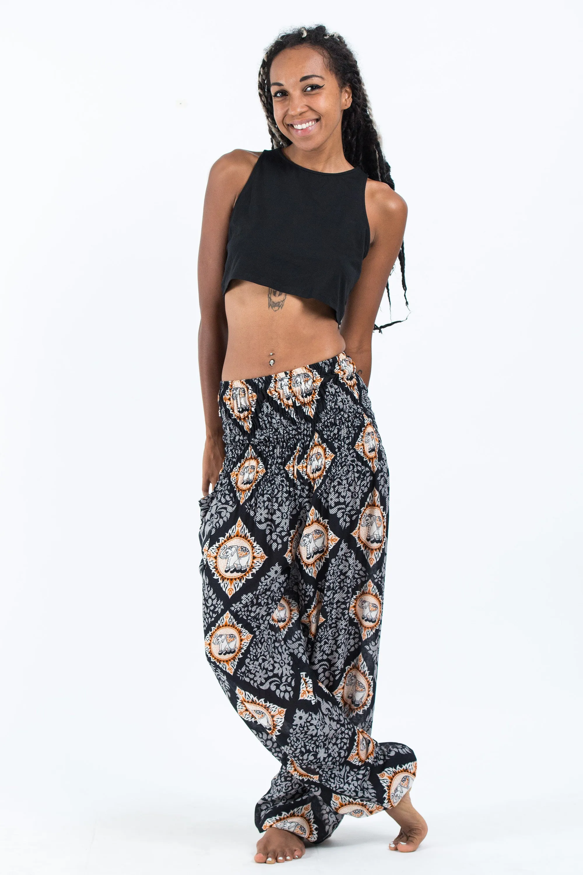 Diamond Elephant Women's Elephant Pants in Black