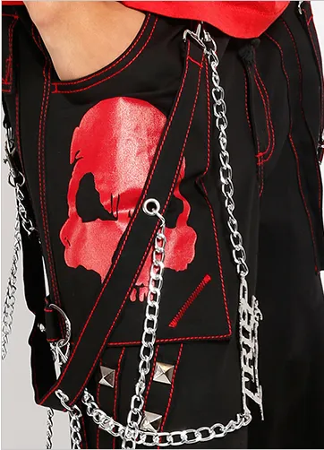 DOOM SKULL PANT RED