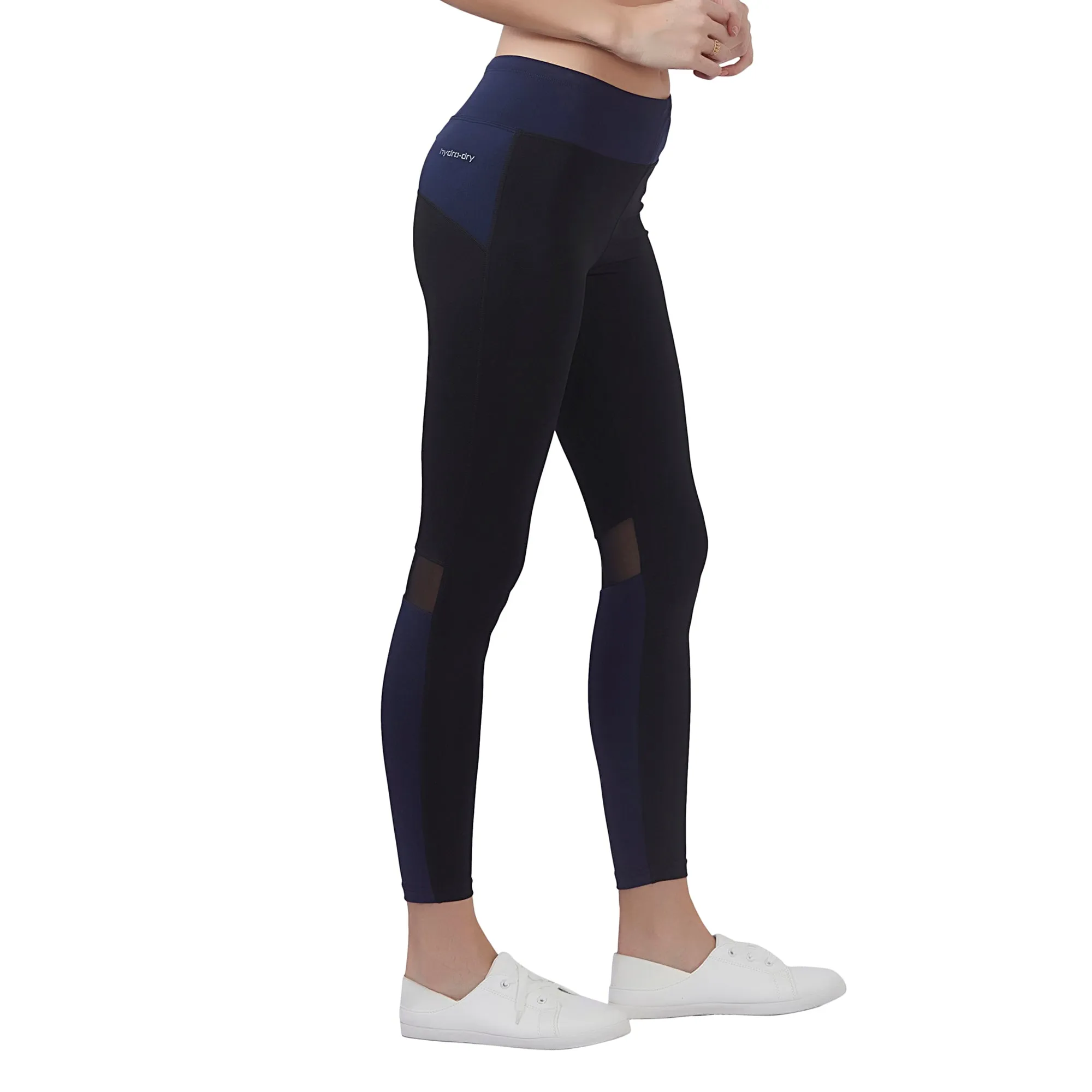 Dual Tone Women LEGGING (High Rise Waistband with hydro-dry Tech)