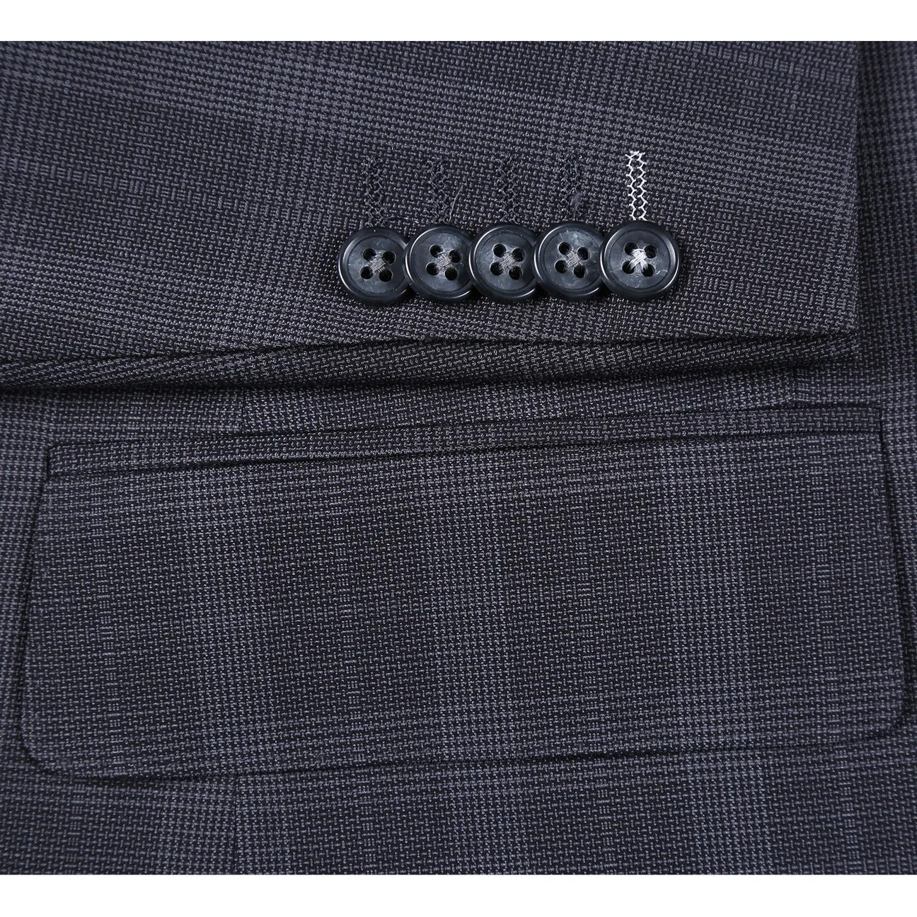 ENGLISH LAUNDRY Charcoal Checked Notch Suit 72-52-095