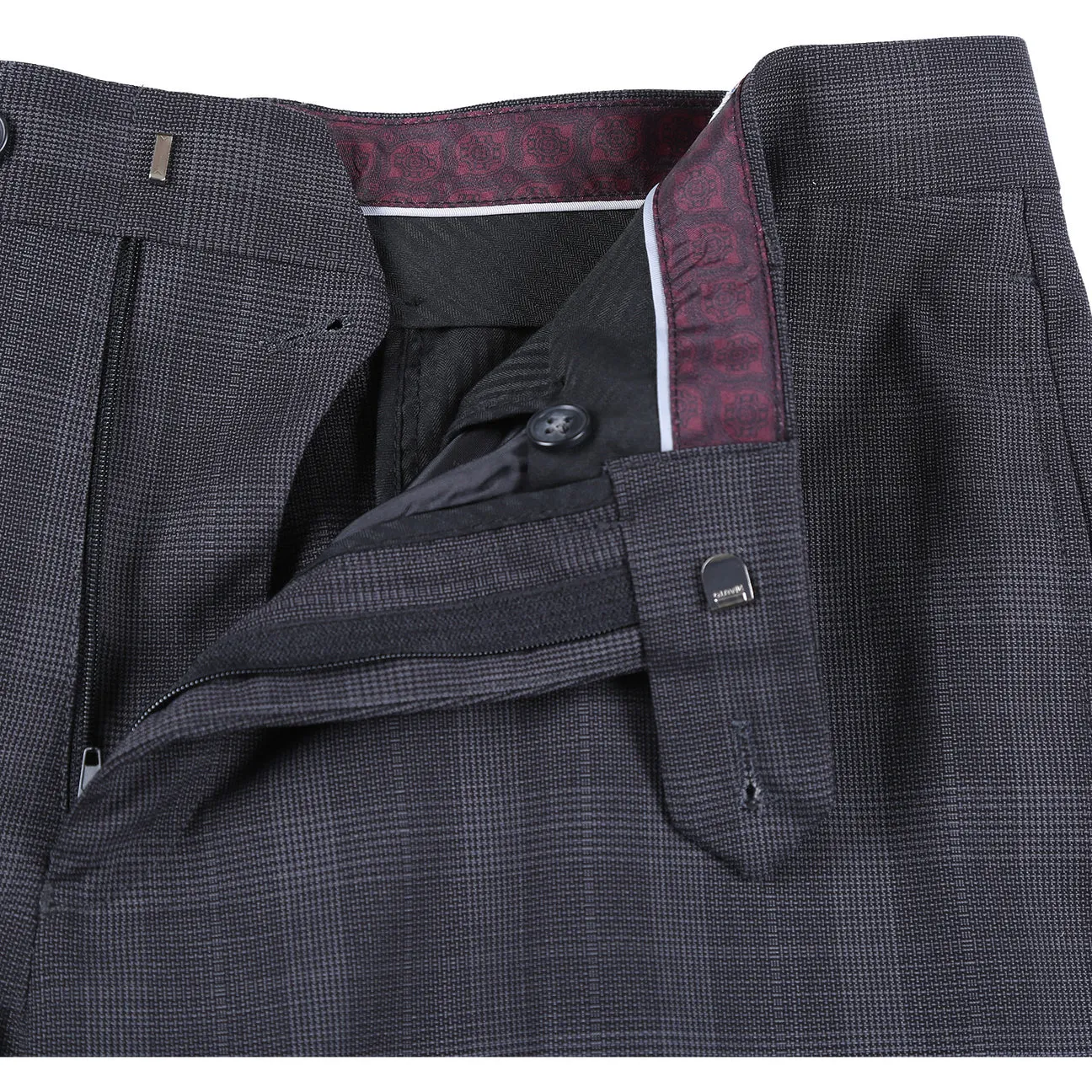 ENGLISH LAUNDRY Charcoal Checked Notch Suit 72-52-095