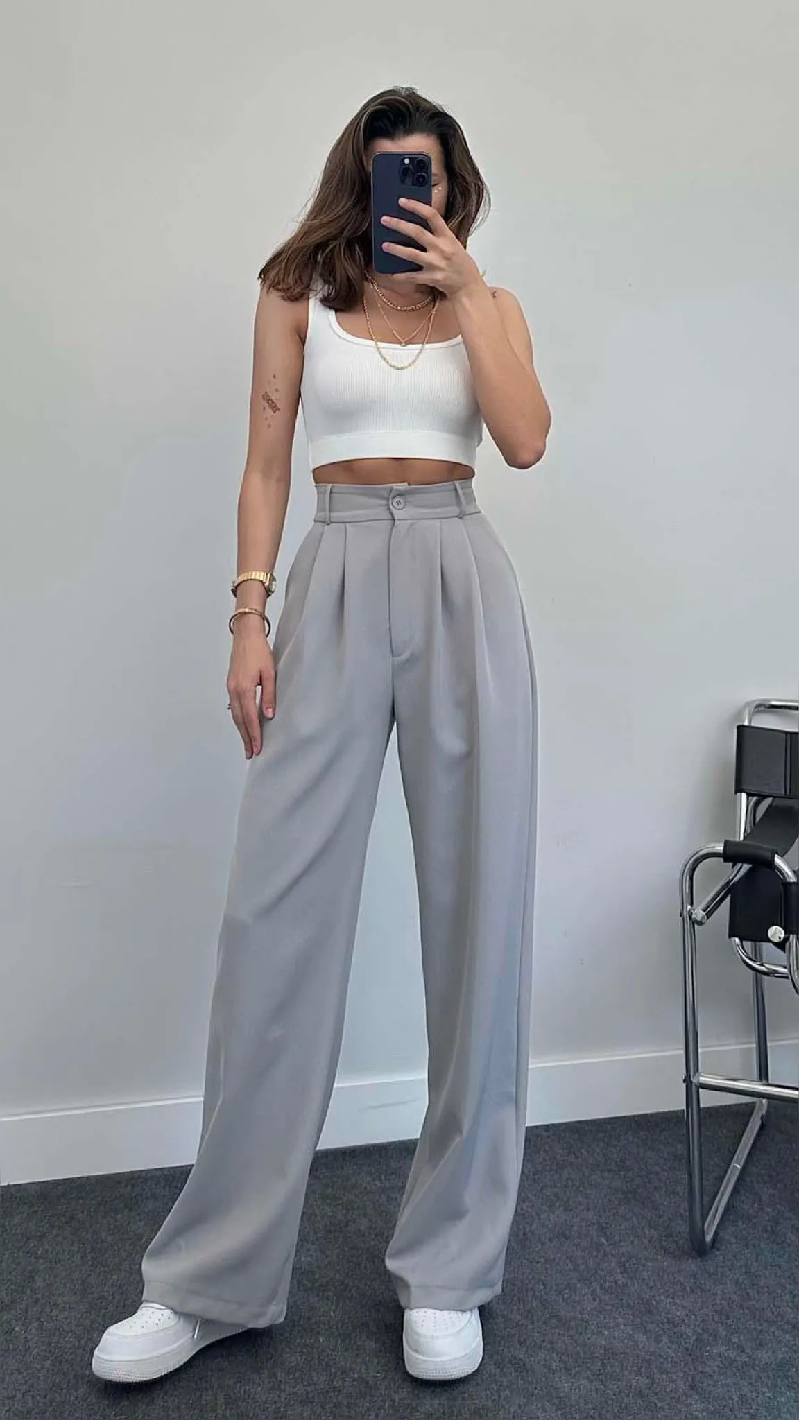 Formal Pleated Wide Leg Trouser