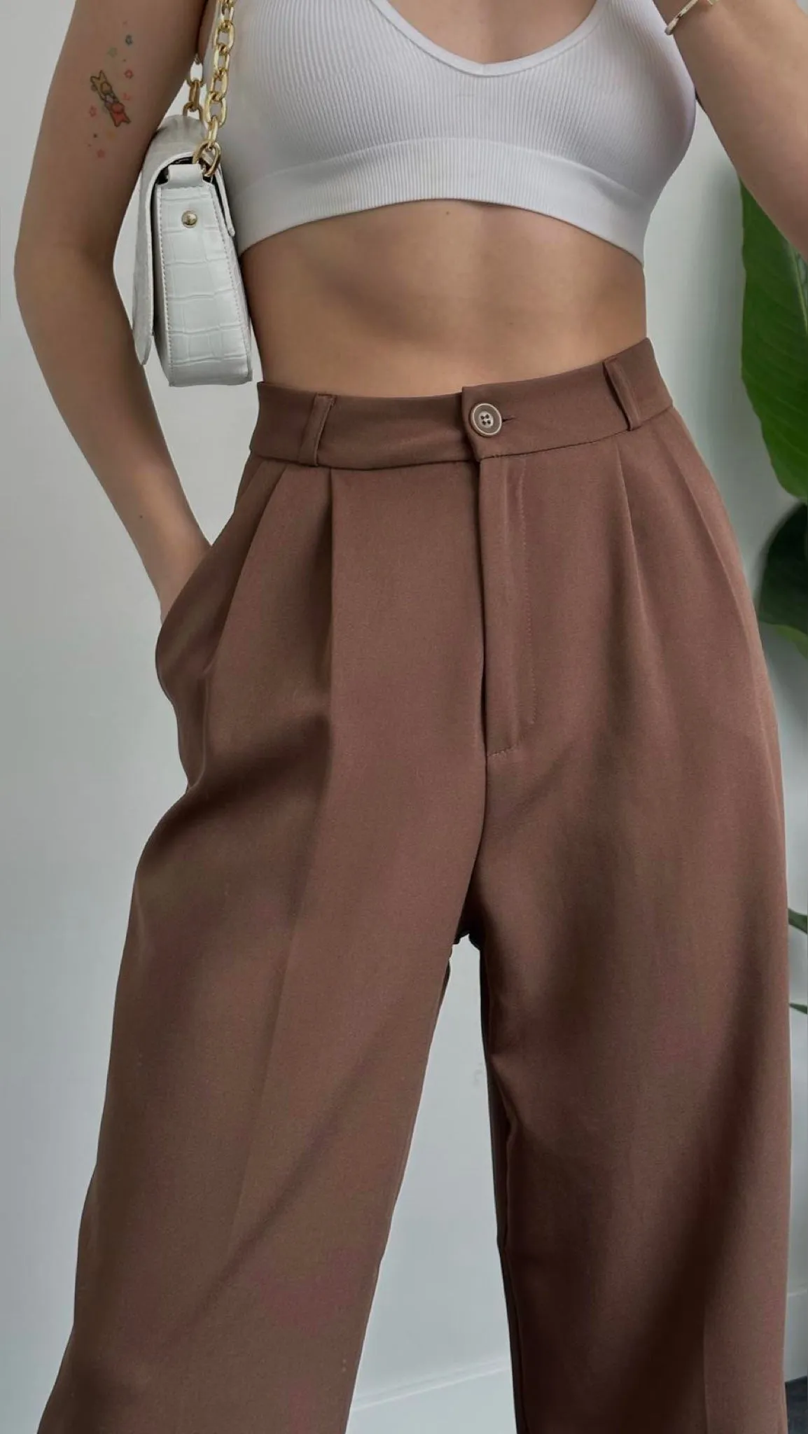 Formal Pleated Wide Leg Trouser