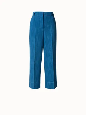 High Waist 7/8 Hose aus Stretch Denim