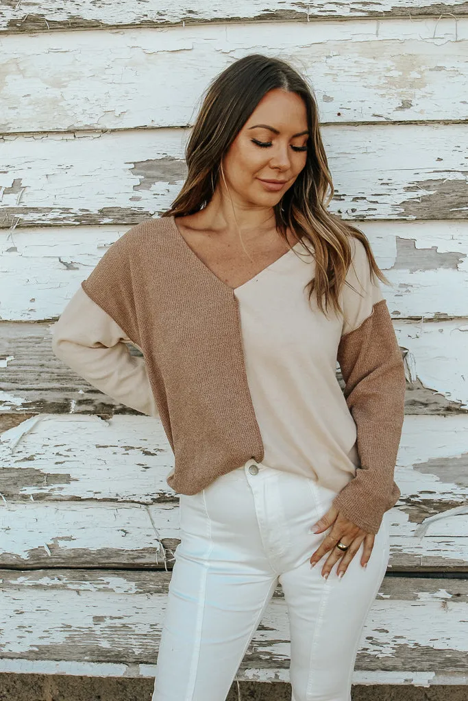 Honey Two Toned Sweater