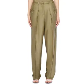 Jonathan Simkhai Felice Wide Leg Twill Pants