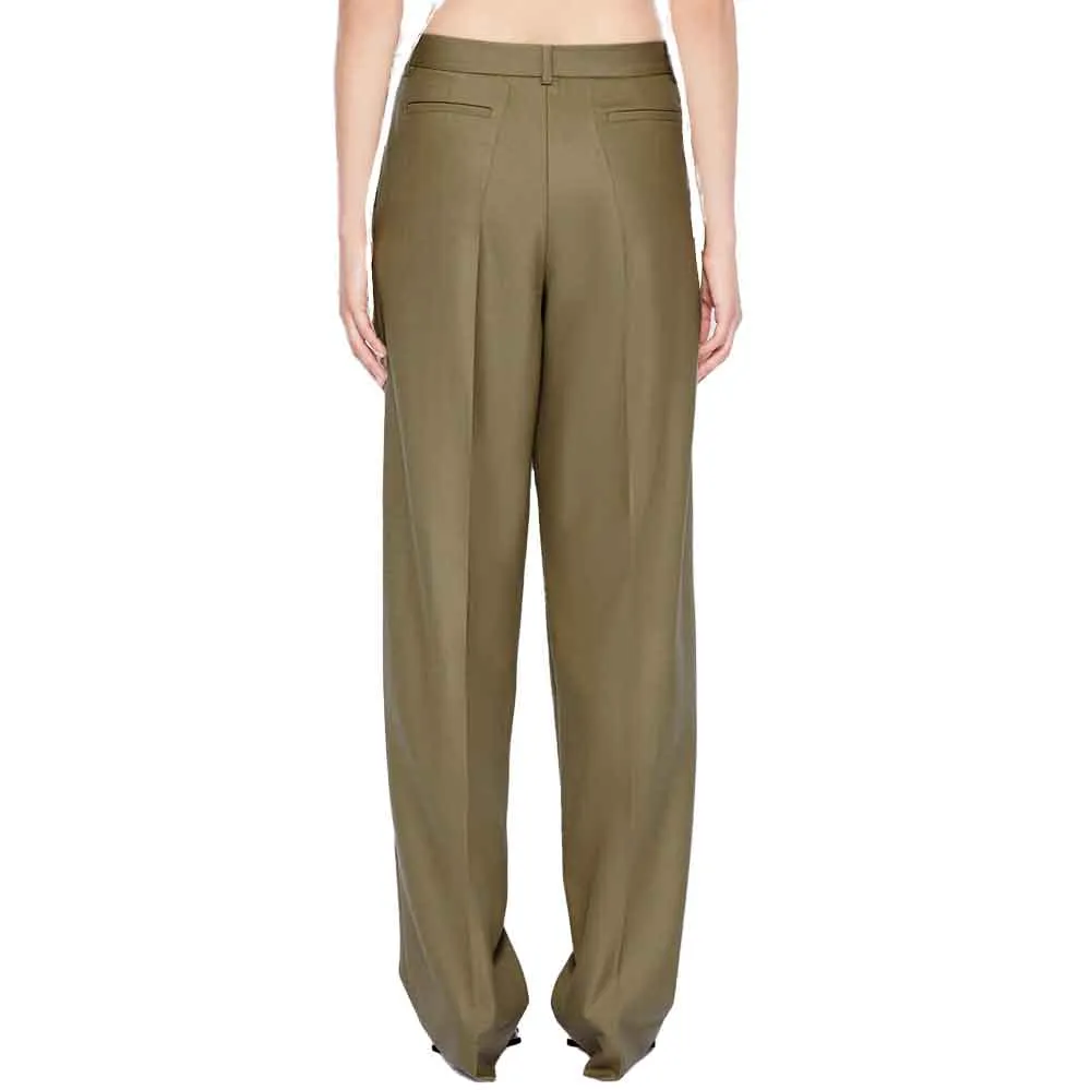 Jonathan Simkhai Felice Wide Leg Twill Pants