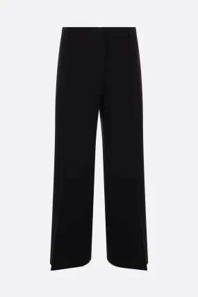 lightweight cady wide-leg pants