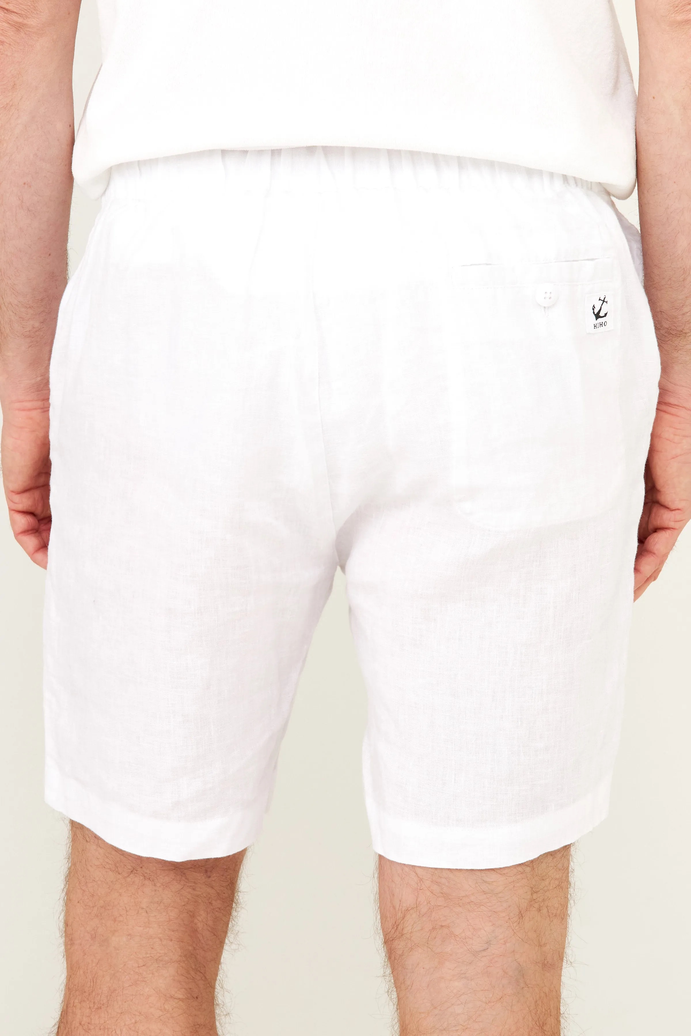 Linen Resort Short - White