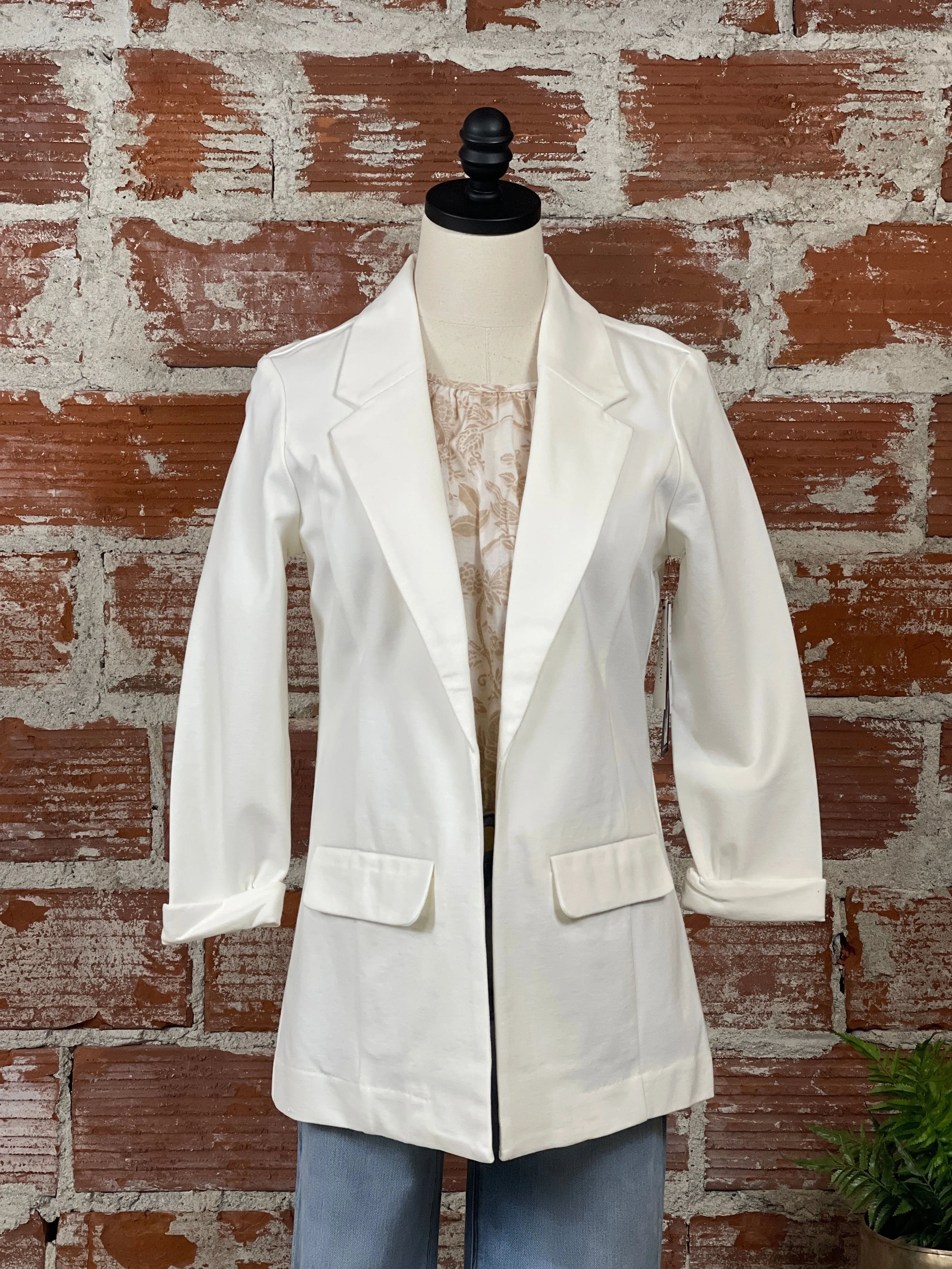 Liverpool Boyfriend Blazer White