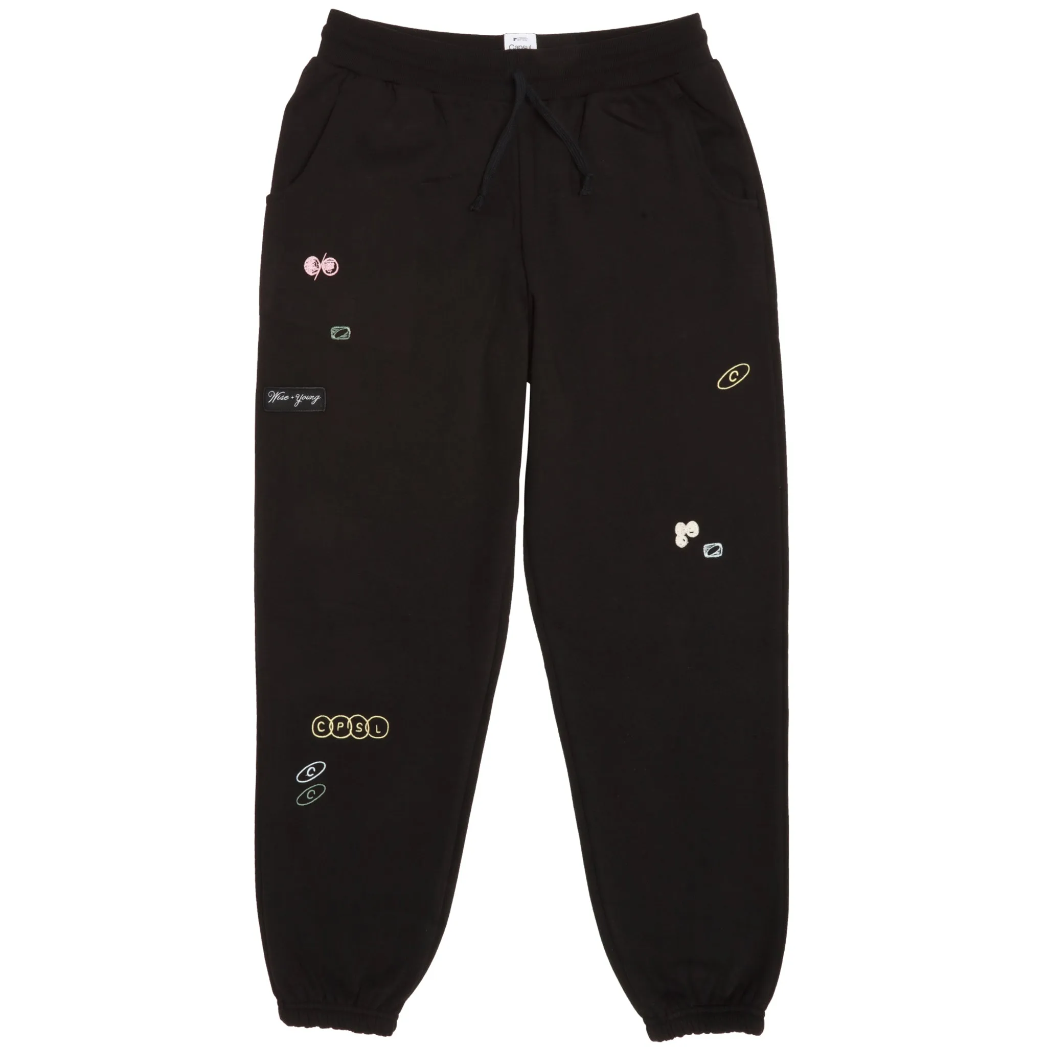 LOGO UNIVERSE SWEATPANTS (Washed Black)