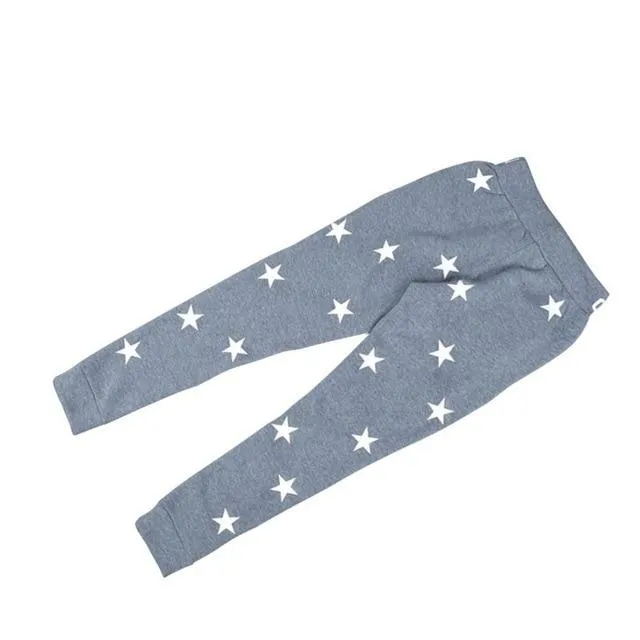 Loose Printed Star Casual Long Pants