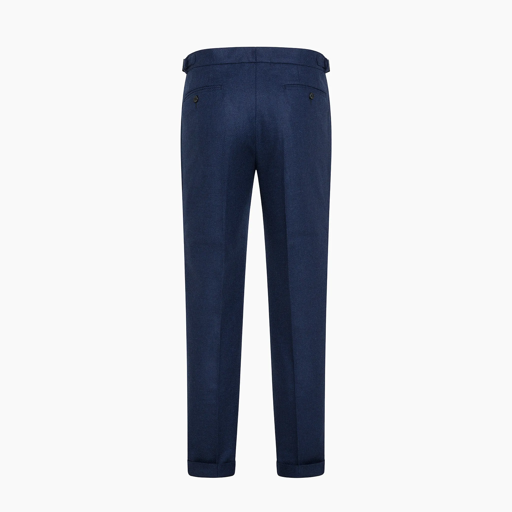 Marlon pleated chino pants in Twill Wool Flannel