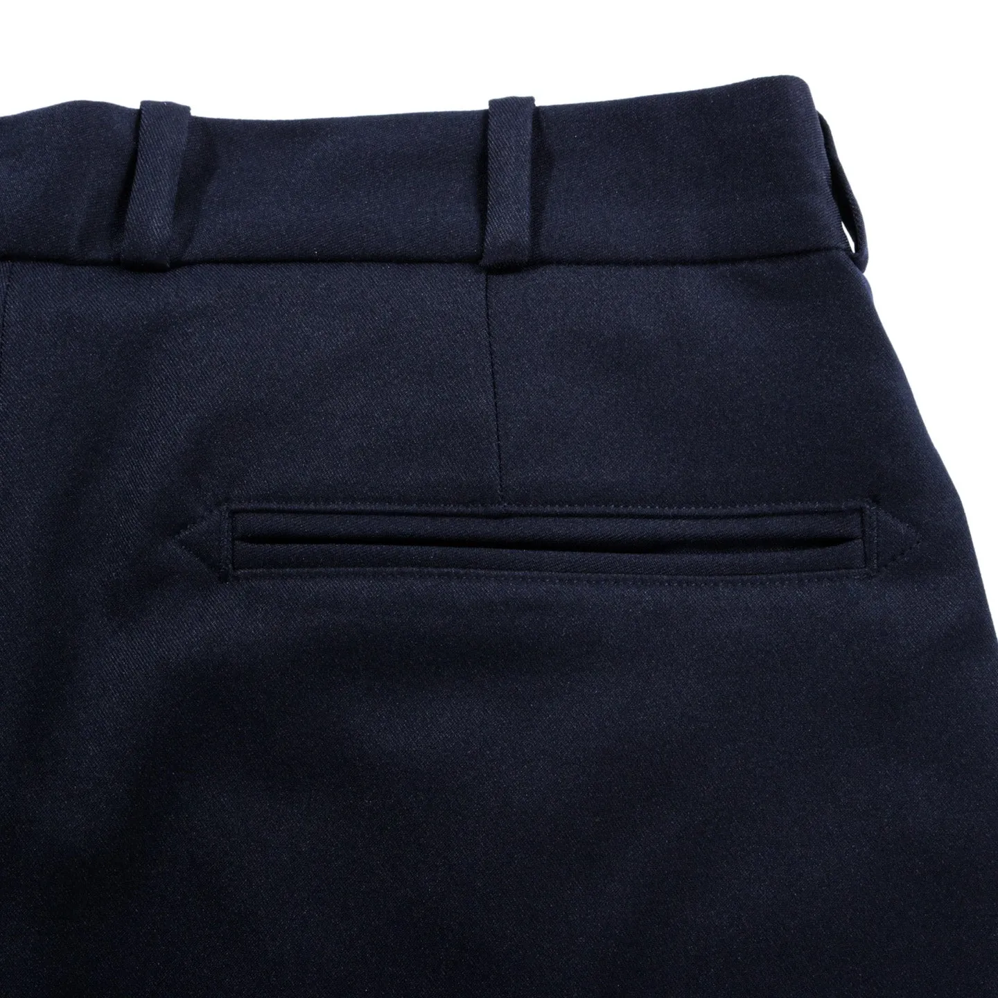 MONITALY TRIPLE TUCK WIDE PANTS NOVA STRETCH NAVY