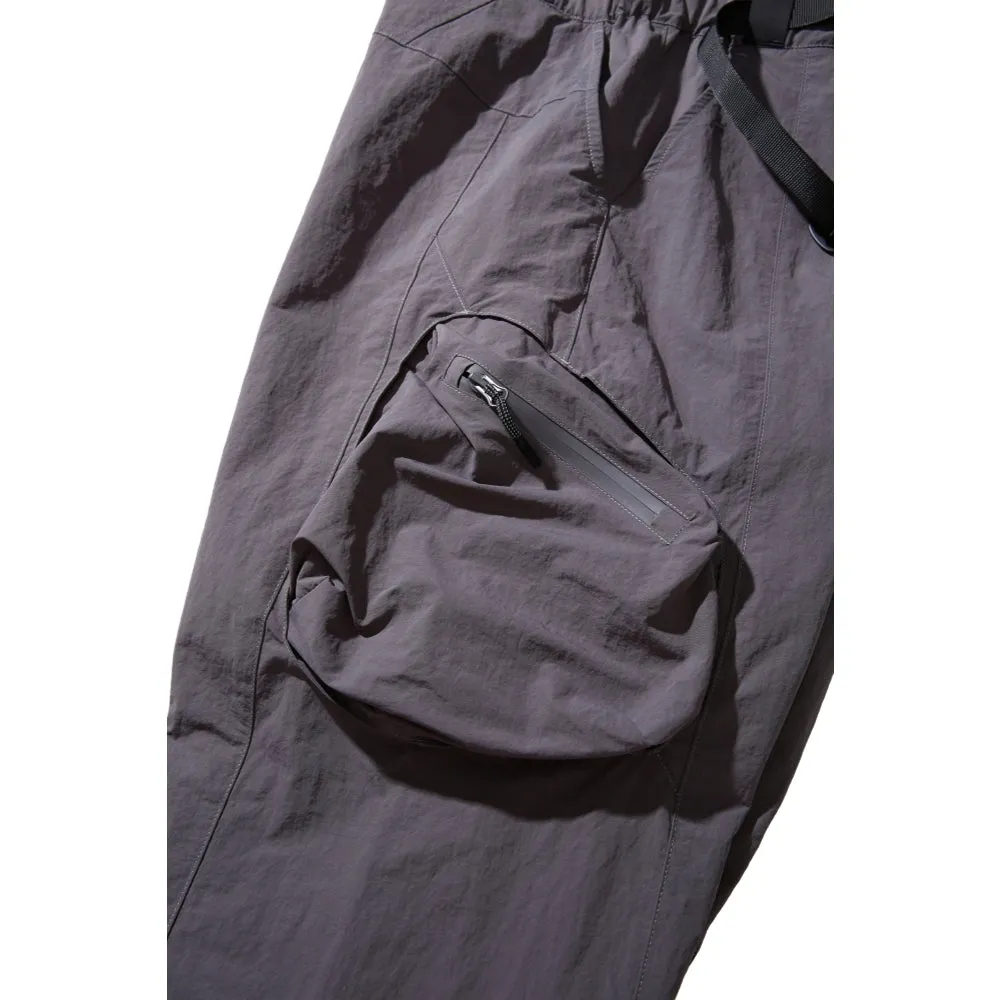 NINE POINT NINE MESH BREATHE MULTI POCKET PANTS-OLIVE