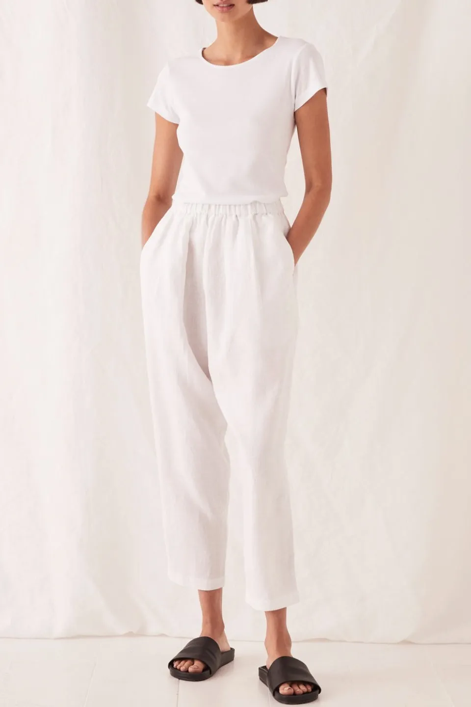 Noma Linen White Pant