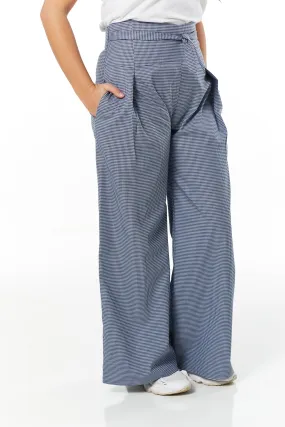 Olivia Wide Leg Cotton Trousers